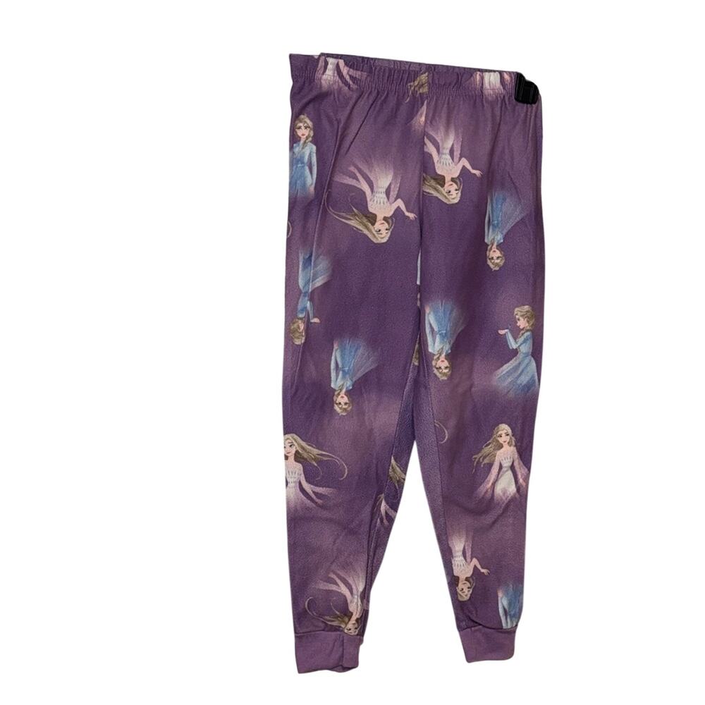 Disney Frozen Elsa Purple Princess Print Leggings Size M (8)